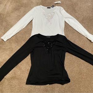 New York & Company lightweight shirts with sequins